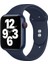 42 mm - 44 mm M/l Apple Watch 3 4 5 6 Se Uyumlu Silikon Kordon Kayış Gece Mavi 1
