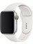 42 mm - 44 mm M/l Apple Watch 3 4 5 6 Se Uyumlu Silikon Kordon Kayış Beyaz 1