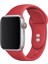 42 mm - 44 mm M/l Apple Watch 3 4 5 6 Se Uyumlu Silikon Kordon Kayış Kırmızı 1