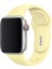 38 mm - 40 mm M/l Apple Watch 3 4 5 6 Se Uyumlu Silikon Kordon Kayış Limon Sarısı 1