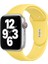 42 mm - 44 mm S/m Apple Watch 3 4 5 6 Se Uyumlu Silikon Kordon Kayış Sarı 1