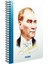 Atatürk Spiralli Pp Plastik Kapak 80 Yaprak A4 Defter Seti Kareli 4'lü 5