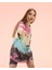 R-5209 Oversize Patch 'lı Batik T-Shirt 2