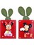 Mickey Minnie Mouse Kırmızı Saksı 2 Li Set 1