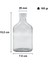 200 cc Cold Brew Şeffaf 200 ml Sızdırmaz Beyaz Plastik Kapaklı Yassı Cam Şişe (Soğuk Kahve) 1 Adet 2