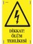 Metal Dikkat Ölüm Tehlikesi Levhası 150X230 mm 1