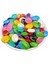 Karışık Renkli Plastik Yassı Badem Model Boncuk, Takı,aksesuar Boncuğu ( (50GR,~60 Adet) 2