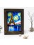 Gift Van Gogh Tasarımlı Dekoratif Doğal Masif Ahşap Çerçeve 15X20CM-1 2