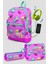 Coral High Pembe Makaron Desenli Okul Çanta Seti Kız Çocuk 1
