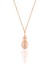 Gümüş Rose 17 mm Zirkon Taşlı Ananas Kolye 1