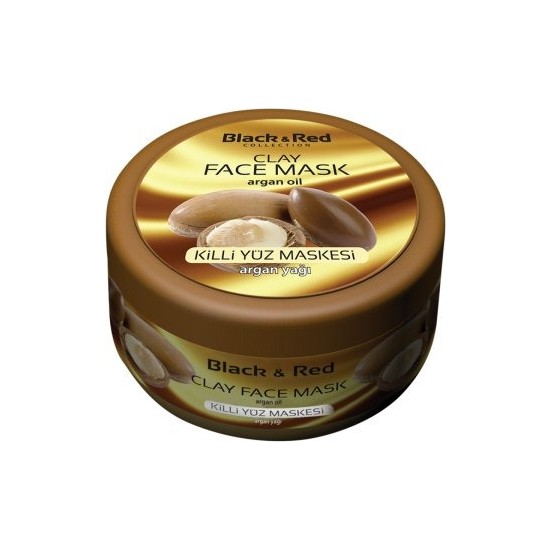 Black&red Clay Face Mask Argan Oil Killi Yüz Maskesi 400GR Fiyatı
