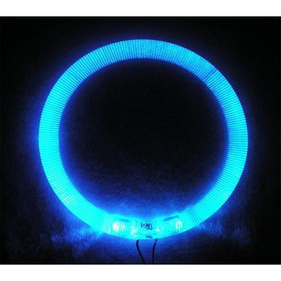 Blueoto Tofaş Sis Farına Uyumlu 75 mm Mavi Power LED Angel Far Angel Eye Far Halkası 2 Adet
