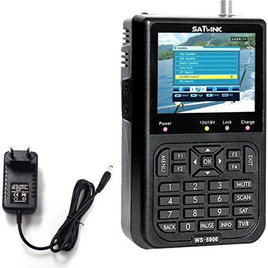Satlink Ws6906 3.5 inç LCD Ekran Dijital Uydu Sinyal Bulucu - Siyah (Yurt Dışından)