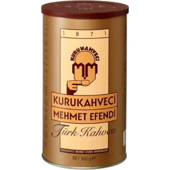 Kurukahveci Mehmet Efendi Türk Kahvesi 500 gr Teneke Ambalaj