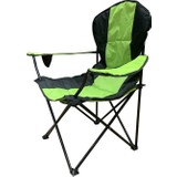 Dft Kollu Katlanır Premium Kamp Sandalyesi Yeşil