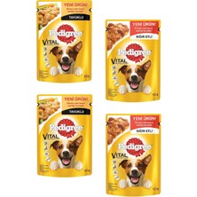 Pedigree Pouch Tavuklu ve Sığır Etli Yetişkin Köpek Konservesi 100 gr (4 Adet)
