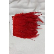Hayalperest Boncuk Kırmızı Horoz Tüyü