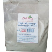 LokmanAVM Yeşil Kil Öğütülmüş Doğal Saf Naturel 1000 gr Paket