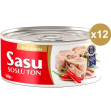 Sasu Acılı Ton Balığı 12X160G Bütün Dilim