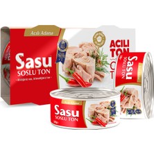 Sasu Acılı Ton Balığı 12X160G Bütün Dilim