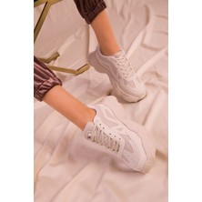 Eformoda Kadın Beyaz Sneaker