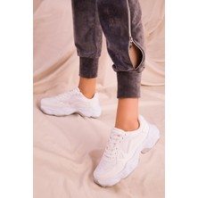 Eformoda Kadın Beyaz Sneaker