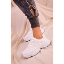 Eformoda Kadın Beyaz Sneaker