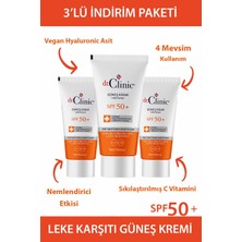 Dr. Clinic  Güneş Koruyucu Krem Leke Karşıtı Spf 50 + 3'lü Set 50 ml