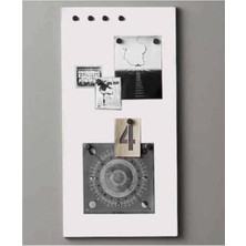Dünya Magnet Mıknatıslı Pano Beyaz Dekoratif Metal Magnet Panosu 75 x 35 cm