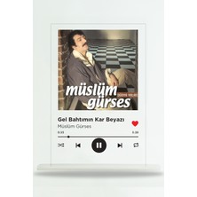 Binbirürün Spotify Şeffaf Pleksi Ayak - Gel Bahtımın Kar Beyazı / Müslüm Gürses