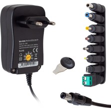 Angel Of Life S-Lınk SL-129C 3 Volt - 12 Volt 2 Amper Ayarlı 8 Uçlu Swıtch Mode Plastik Kasa Adaptör