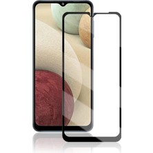 Caseart Samsung Galaxy A12 Tam Kaplayan Temperli Ekran Koruyucu Cam
