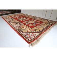 Milas El Dokuma Halı Kilim Halı El Dokuma Ada Milas Motifi 85X140 Çeyrek Kök Boya Halı