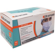 Puremax Ultramask 3 Katlı Meltblown Katmanlı 50'li Cerrahi Maske