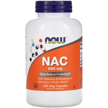 Now Nac 600 Mg Free Radical Protection 250 Veg Kapsül