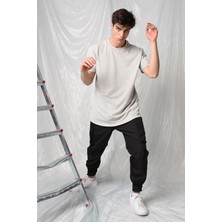 Rocqerx Yandan Yırtmaçlı Basic  T-Shirt R-5167