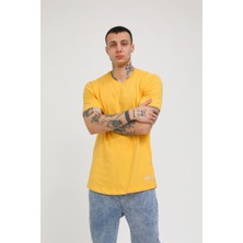 Rocqerx Yandan Yırtmaçlı Basic  T-Shirt R-5167