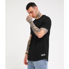 Rocqerx Yandan Yırtmaçlı Basic  T-Shirt R-5167