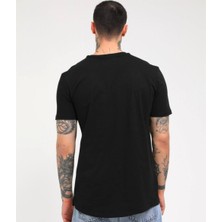 Rocqerx Yandan Yırtmaçlı Basic  T-Shirt R-5167