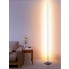Thorqtech Hola LED Lambader Kumandalı Oda Aydınlatma Full Rgb - Full Renk - Çok Özellik - Metal Siyah 150CM