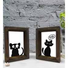 Bk Gift Dekoratif 2'li Doğal Masif Ahşap Çerçeve 15X20CM-1