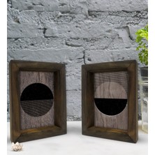 Bk Gift Dekoratif 2'li Doğal Masif Ahşap Çerçeve 15X20CM-62