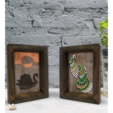 Bk Gift Dekoratif 2'li Doğal Masif Ahşap Çerçeve 15X20CM-65