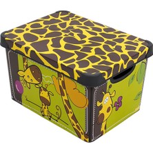 Qutu Style Box Giraffe - 20 Litre Dekoratif Saklama Kutusu