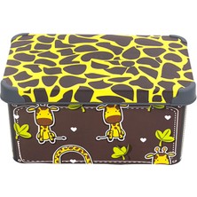 Qutu Style Box Giraffe - Set - 3 Parça Dekoratif Saklama Kutusu