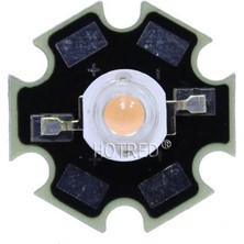 Tam Spektrum 3W Bitki Büyüme 400NM ~ 840NM LED Çip  Diyot Siyah Pcb Bord