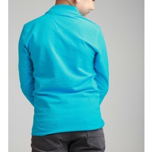 Nacar Çarşı Cocuk Polo Yaka Uzun Kol Turkuaz T-Shirt