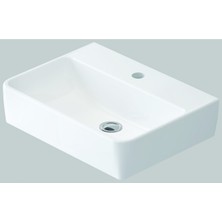 Idevit 40*55 H:13 cm Dikdörtgen Tezgah Üstü / Dolap Uyumlu Lav...