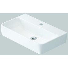 Idevit 40*65 cm H: 13 Tezgah Üstü / Dolap Uyumlu Lavabo