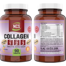 Ncs Collagen Tip 1-2-3 Hidrolize Hyaluronic Acid Glutatyon 90 Tablet & Shark Cartilage Demir Vitamin D3 1000 Mg 120 Tablet